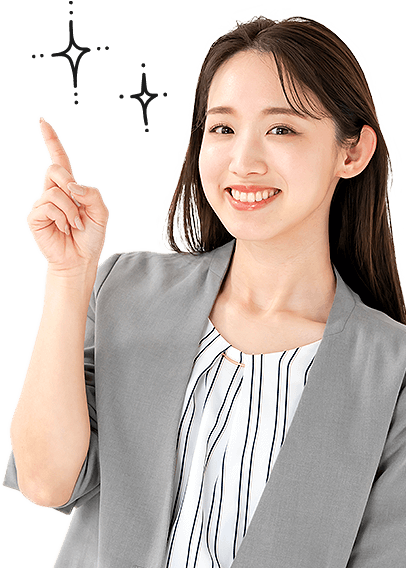 笑顔の女性