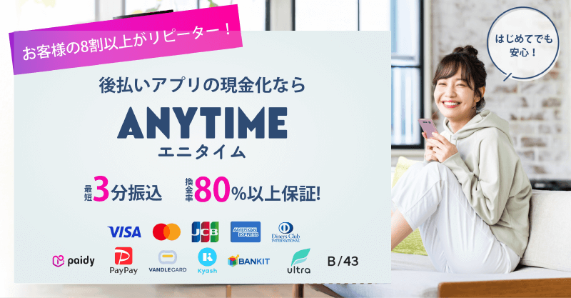 後払い現金化業者「エニタイム」