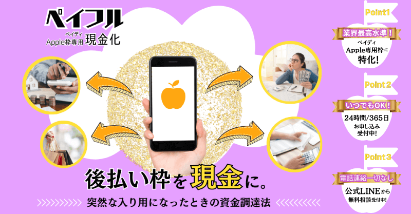 後払い現金化業者「ペイフル」