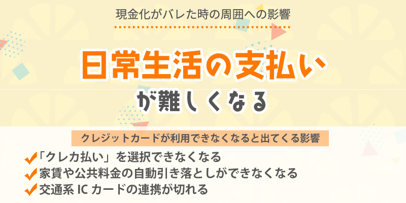 日常生活の支払い